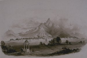 Saloombra（乌代浦州萨隆巴尔）（铅笔和纸上洗） 作者 英语学校英语学校